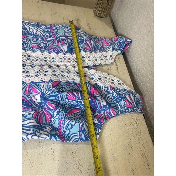 Lilly Pulitzer 20th Anniversary Shift Dress -Women’s Size 14, Sleeveless Floral - Picture 3 of 6